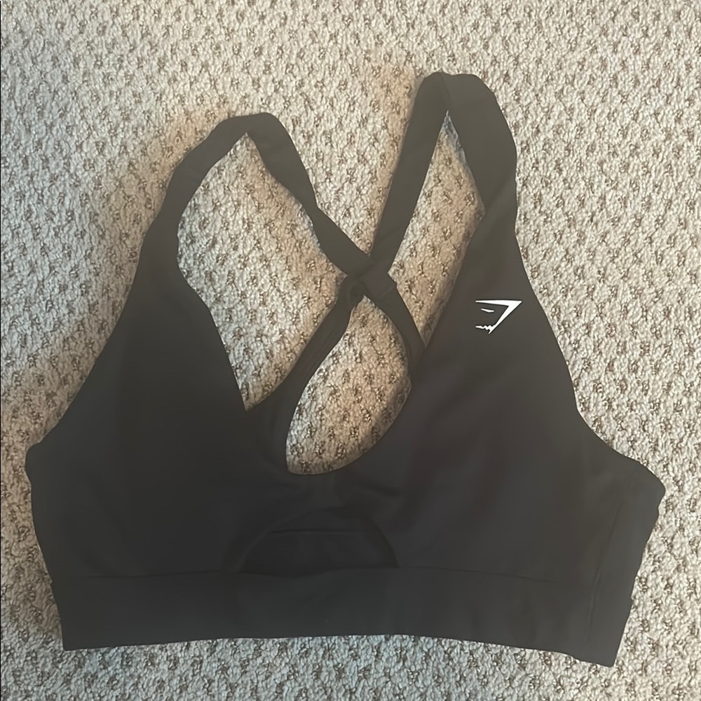 Gymshark Cross-Back Black Sports Bra